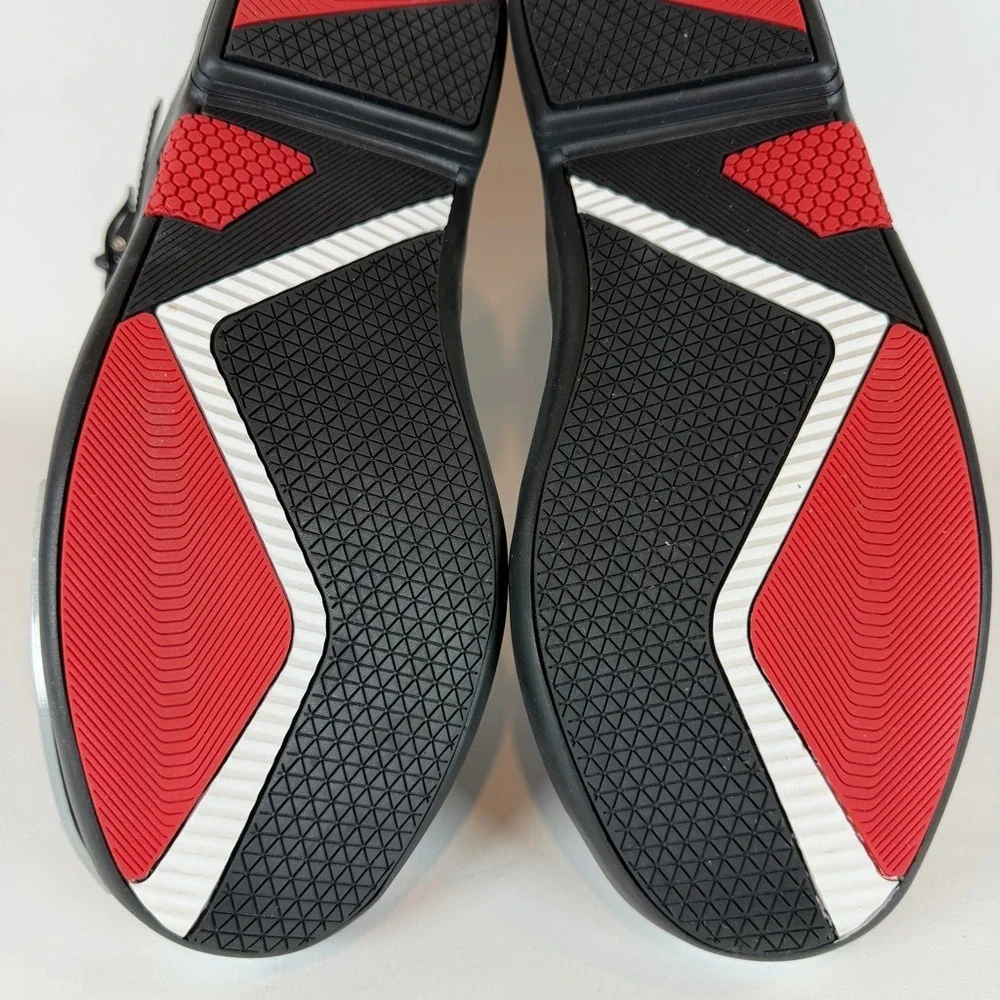 Shamofeng J-Speed Motorcycle Riding Boots White Black Red Men Size 42 US 9